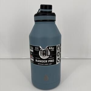 TAL Ranger Pro 64oz Stainless Steel Water Bottle Double Wall Insulated Blue NEW